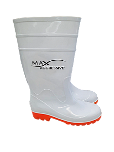 All-Purpose PVC White Boots - Size 7