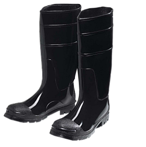 Steel-Toe PVC Work Boots - Size 9